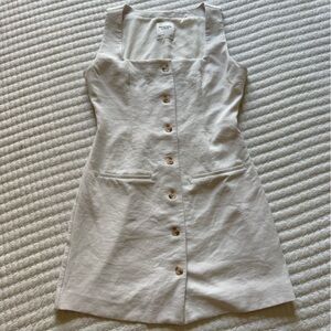 Abercrombie Cream Button-Front Dress